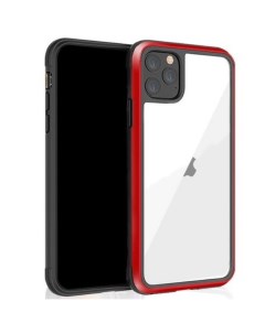 Чехол для iPhone 12 Pro Max Ares прозрачный с красной рамкой K-doo