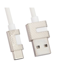 Кабель USB Metal RC 089a Type C 2 4A 1м TPE белый Remax