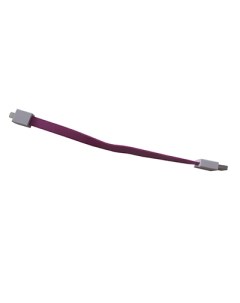 Кабель USB Apple iPhone Lightning дизайн браслет плоский фиолетовый Promise mobile