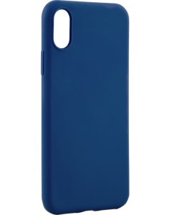 Чехол крышка TPU для iPhone X термополиуретан синий Anycase