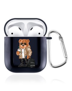 Чехол для Apple AirPods 2 Tony Style в очках черный Musthavecase
