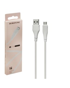 Кабель USB Micro USB BX18 1M белый Borofone
