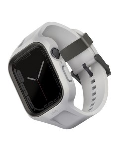 Чехол ремень Monos 2 in 1 case strap для Apple Watch 45 44 mm серый Grey Uniq