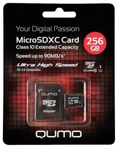 Карта памяти SD Micro 23633 256GB Qumo