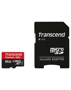 Карта памяти Micro SDXC Premium TS64GUSDU1 64GB Transcend