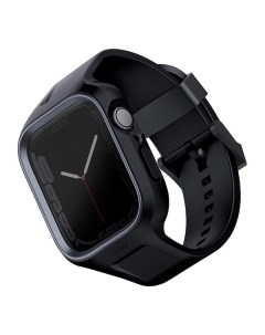 Чехол ремень Monos 2 in 1 case strap для Apple Watch 45 44 mm черный Black Uniq