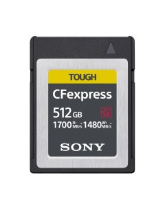 Карта памяти CFexpress Type B 512GB чтение 1700 запись 1480 МБ с Sony