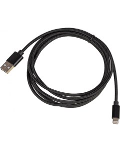 Кабель USB m Lightning m 2м черный Behpex