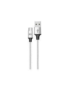 Кабель Ray USB Type C 1m Silver EX K 1214 Exployd