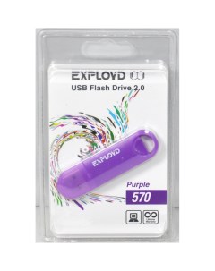 Карта памяти USB 16Гб EX 16GB 570 EX 16GB 570 Purple Exployd