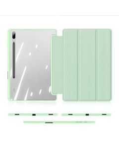Чехол книжка для Samsung Tab S8 Plus S7 FE Lite S7 Plus Domo series зеленый Dux ducis