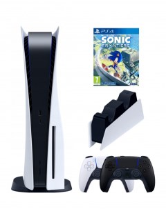 Игровая приставка PlayStation 5 3 ревизия 2 й геймпад черный зарядное Sonic Fronti Sony