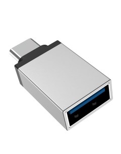 Переходник OTG USB 3 0 A f USB Type C m BV3 Серебристый Borofone