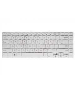 Клавиатура для ноутбука Asus VivoBook 15 X505BA X505 X505BP белая Rocknparts