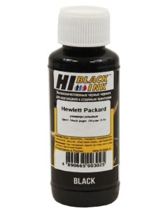 Чернила для струйного принтера универсальные для HP 100 мл черные Hi-black