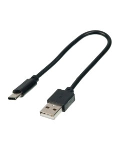 Кабель USB A m USB Type C m 0 15м Black Digma