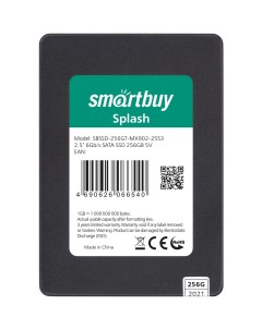 SSD накопитель Splash mk1 2 5 256 ГБ SBSSD 256GT MX902 25S3 Smartbuy