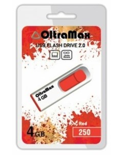Флешка 250 4 ГБ OM 4GB 250 Red Oltramax