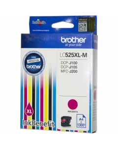 Картридж для струйного принтера LC 525XL M пурпурный оригинал Brother