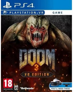 Игра DOOM 3 Только для PS VR PS4 Bethesda softworks