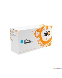 Тонер картридж для лазерного принтера Q6001A BCR Q6001A голубой совместимый Bion