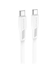 Кабель USB Type C USB Type C BX85aa 1 м белый Borofone
