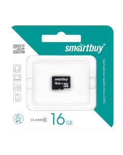 Карта памяти Micro SDHC SB16GBSDCL10 01 16GB Smartbuy