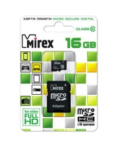 Карта памяти Micro SDHC 16GB Mirex