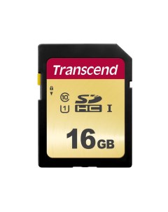 Карта памяти MicroSDHC 16GB Class10 UHS I U1SDC500S MLC TS16GSDC500S Transcend