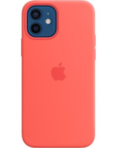 Чехол для iPhone 12 12 Pro Silicone MagSafe Pink Citrus Apple