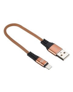 Кабель USB A m Lightning m 0 15м Gold Digma