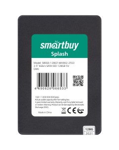 SSD накопитель Splash mk1 2 5 128 ГБ SBSSD 128GT MX902 25S3 Smartbuy
