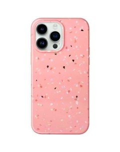Чехол Coehl Terrazzo для iPhone 14 Pro Max Coral Pink Uniq
