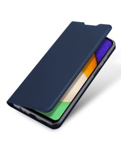 Чехол книжка для Samsung Galaxy A03s 164 2 мм Skin Pro синий Dux ducis