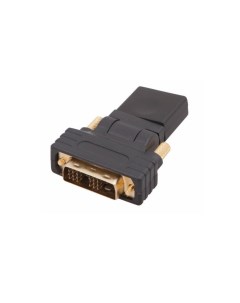 Переходник DVI D HDMI поворотный золото Rexant