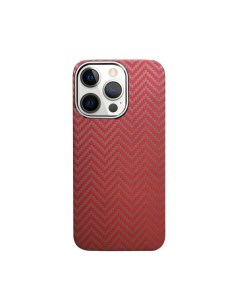 Чехол Kevlar для iPhone 13 Pro Max ударопрочный ультратонкий красная волна K-doo