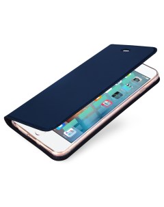 Чехол книжка для iPhone 6 6S Skin Series синий Dux ducis