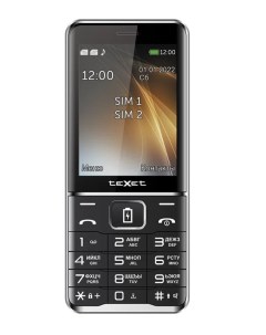 Телефон мобильный TM D421 на 2 sim карты чёрный Texet