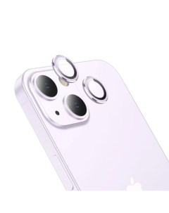 Защитное стекло на линзы камеры Apple iPhone 14 14 Plus V12 plus 3D фиолетовое Hoco