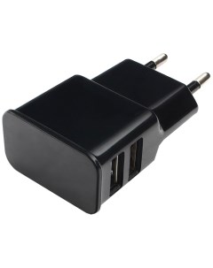 Сетевое зарядное устройство MP3A PC 12 2xUSB 2 1 A black Cablexpert