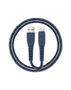 Кабель NyloFlex USB Lightning MFI 3А 1 5 м цвет Синий CBL NF BLU150 Energea