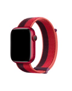 Ремешок для Apple Watch 42 мм 44 мм 45 мм Sport Version вишневый красный Dux ducis