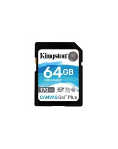 Карта памяти 64GB Canvas Go Plus 170R SDG3 64GB Kingston
