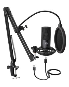 Микрофон студийный T669 USB черный Fifine