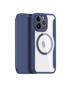 Чехол книжка для iPhone 13 Pro 6 1 with MagSafe синий Dux ducis