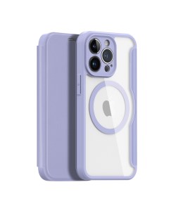 Чехол книжка для iPhone 13 Pro 6 1 with MagSafe фиолетовый Dux ducis