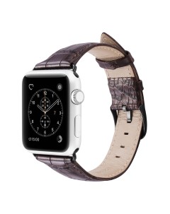 Ремешок для Apple Watch 42 мм 44 мм 45 мм Croco Version коричневый Dux ducis