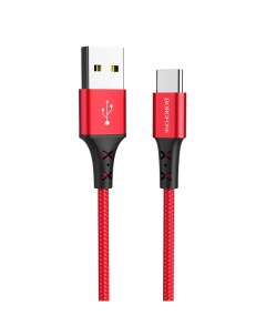 Кабель USB 2 0 A m USB Type C m 1м BX20 Enjoy Красный Borofone