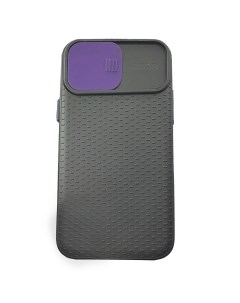Чехол силиконовый для iPhone SE 2020 7 8 с защитой для камеры темно серый с фиолетовым Grand price
