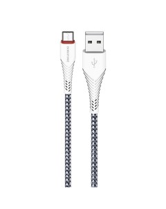Кабель USB 2 0 A m USB Type C m 1м BX25 Powerful Белый Borofone